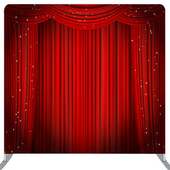 Lofaris Glitter Stage Red Curtain Backdrop Cover For Party
