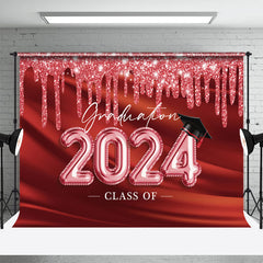 Lofaris Red Dance Graduation Class Of 2024 Party Backdrop