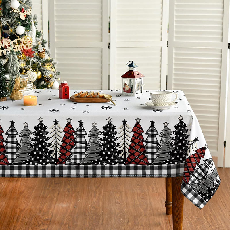 Lofaris Red Plaid Christmas Table Napkins Cloth for Decor