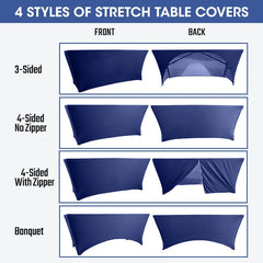 Lofaris Red Plaid Custom Stretch Table Cover For Party