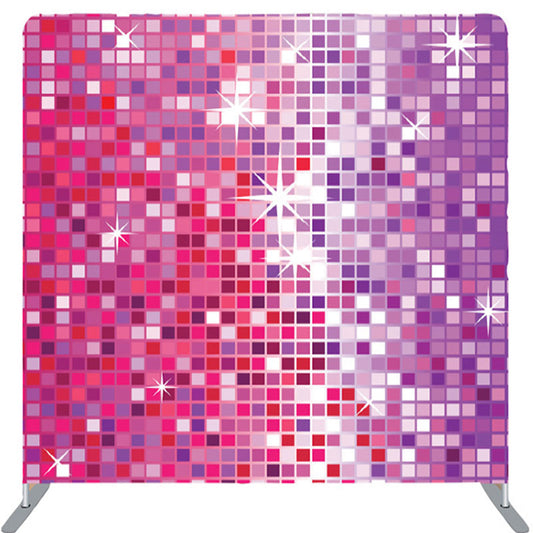 Lofaris Red Purple Gradient Sequin Dance Party Backdrop Cover