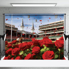 Lofaris Red Rose Sky Celebration Kentucky Derby Backdrop