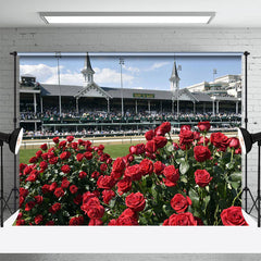 Lofaris Red Rose Sunny Racecourse Kentucky Derby Backdrop