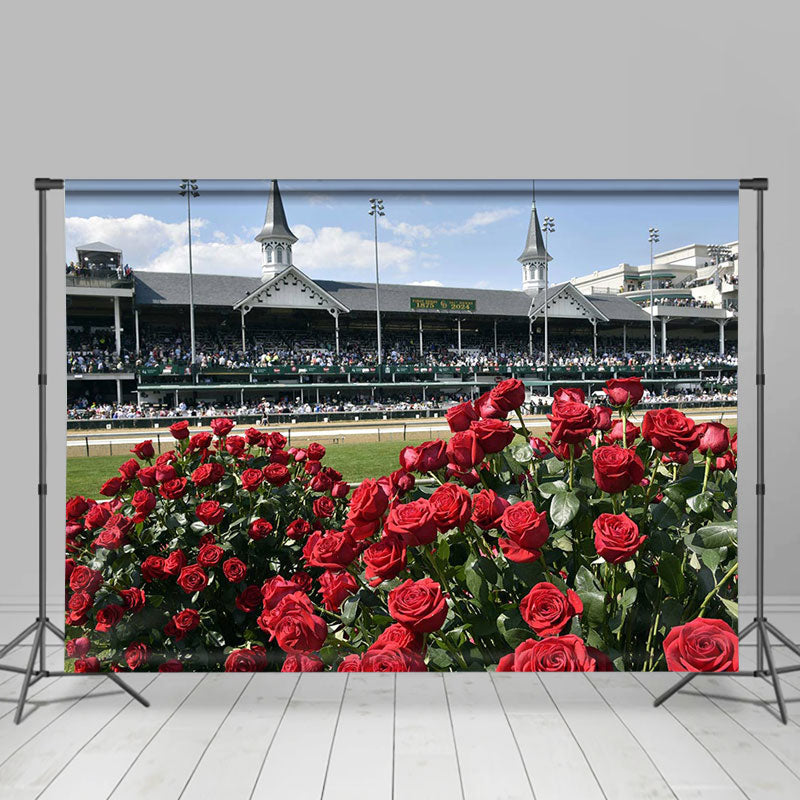 Lofaris Red Rose Sunny Racecourse Kentucky Derby Backdrop