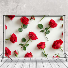 Lofaris Red Rose Valentines Day Backdrop For Photography