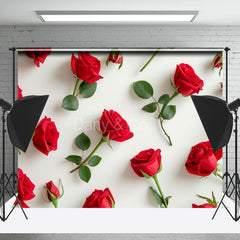 Lofaris Red Rose Valentines Day Backdrop For Photography
