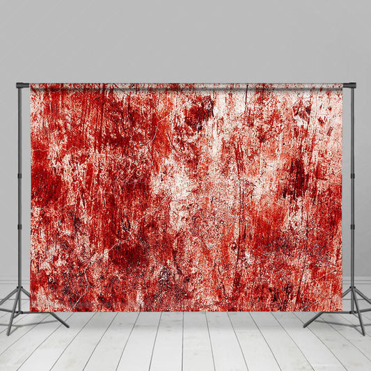 Lofaris Red White Scary Wall Backdrop For Halloween Party