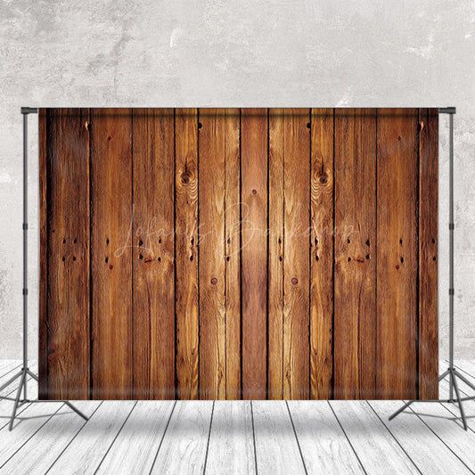 Lofaris Retro Brown Wood Texture Backdrop for Photography