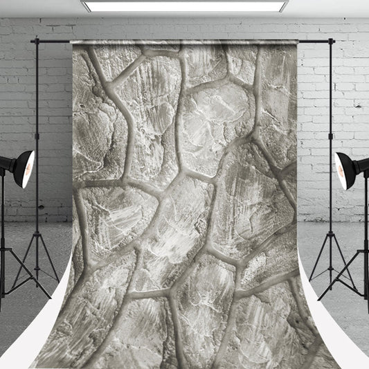 Lofaris Retro Irregular Stone Road Texture Sweep Backdrop