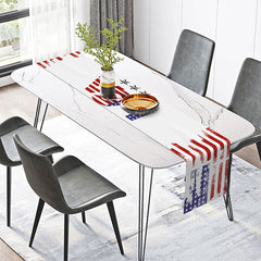 Lofaris Retro USA Flag Table Runner For Independence Day