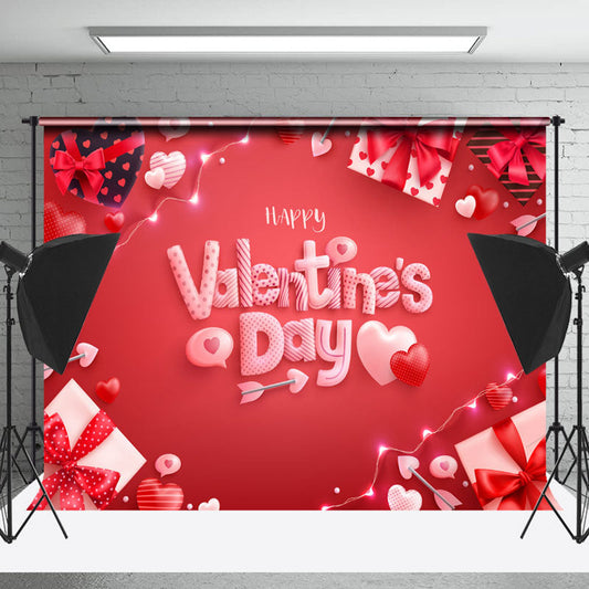 Lofaris Romantic Gifts Hearts Red Valentines Day Backdrop