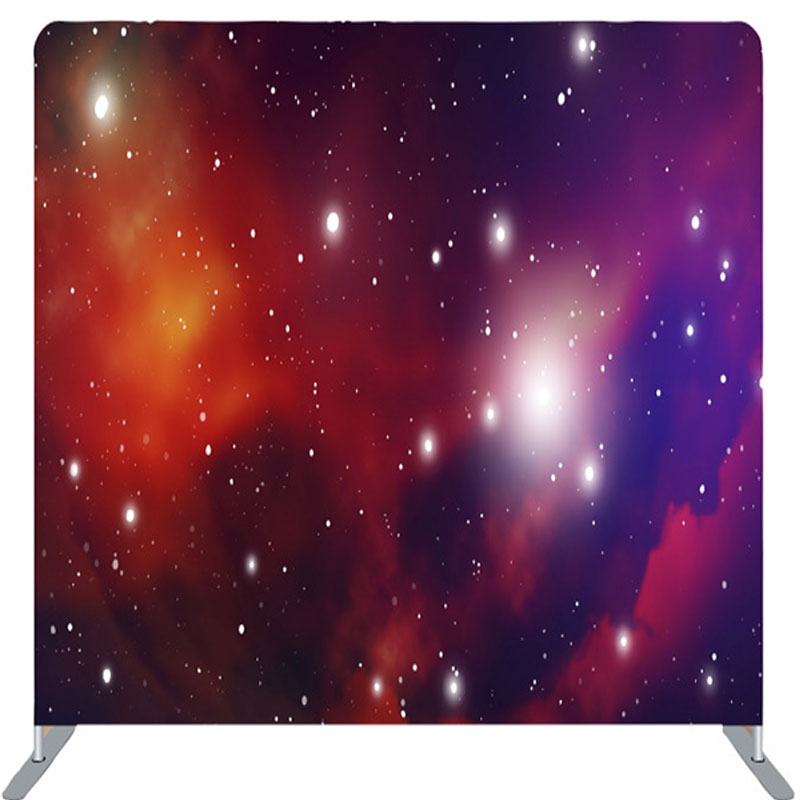 Lofaris Romantic Outerspace Galaxy Fabric Party Backdrop Cover