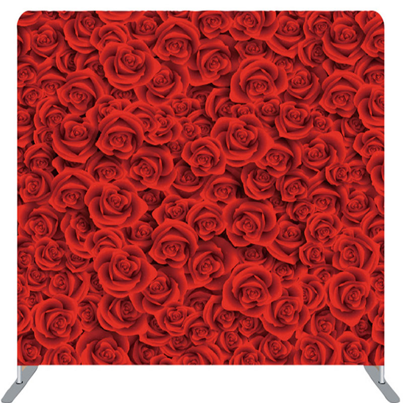 Lofaris Romantic Red Rose Wall Valentines Day Backdrop Cover