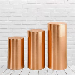 Lofaris Rose Gold Stretchy Spandex Fitted Cylinder Cover