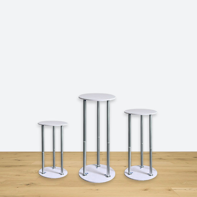 Lofaris Round 3pcs Display Cylinder Metal Pedestals Plinths