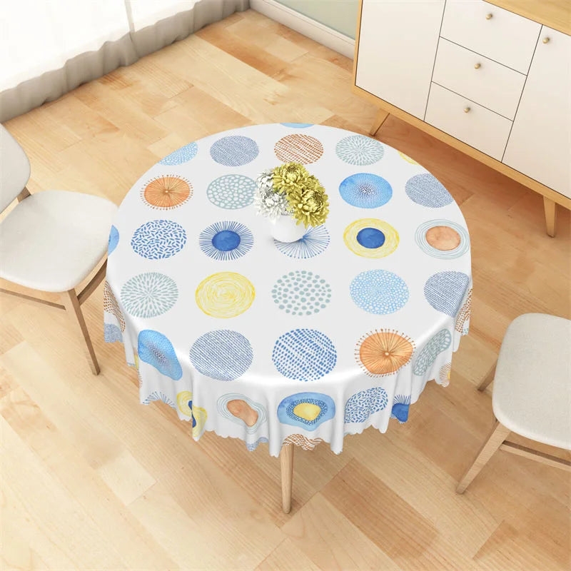 Lofaris Round Colorful Dandelion Cute Tablecloth