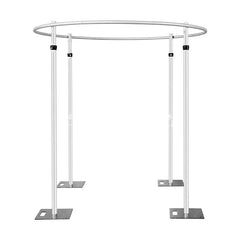 Lofaris Round Frame Adjustable Pipe Drape Backdrop Stand for Event
