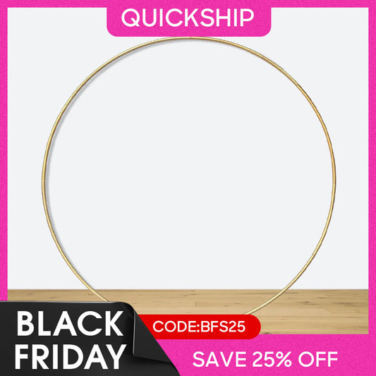 Round Metal Sturdy Backdrop Stand for Decoration