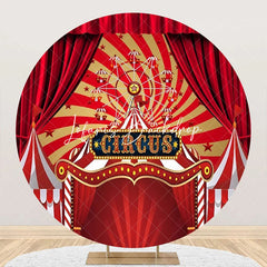 Lofaris Round Red Gorgeous Circus Tent Backdrop For Party