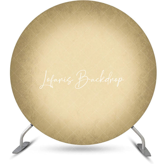 Lofaris Round Vintage Sheepskin Color Birthday Backdrop