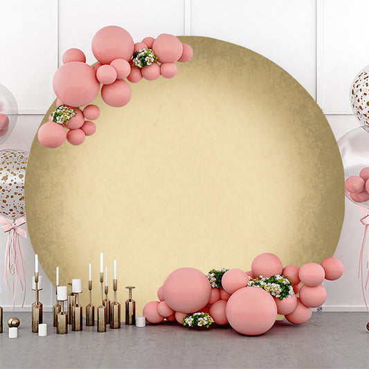 Lofaris Round Vintage Sheepskin Color Birthday Backdrop