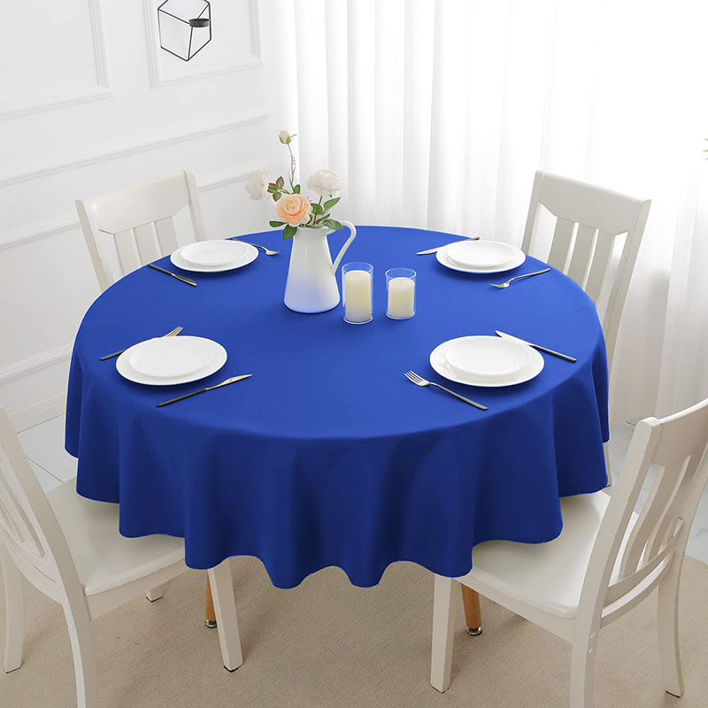Lofaris Royal Blue 180 GSM Polyester Round Banquet Tablecloth