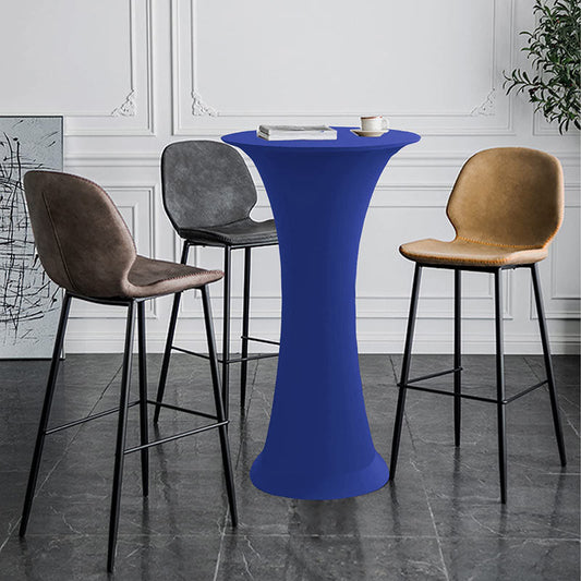 Lofaris Royal Blue High Top Round Spandex Cocktail Tablecloths