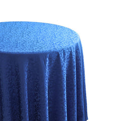 Lofaris Royal Blue Jacquard Polyester Round Banquet Tablecloth