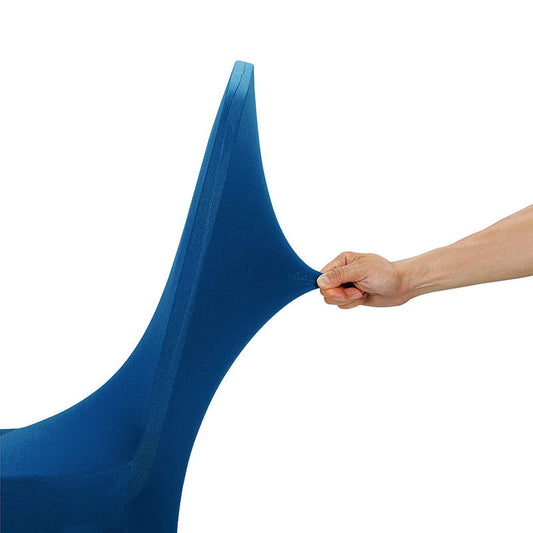 Lofaris Royal Blue Open Back Stretch Spandex Chair Cover