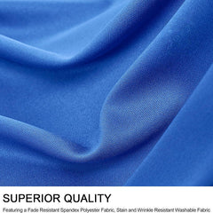 Lofaris Royal Blue Premium Spandex Rectangle Table Skirt