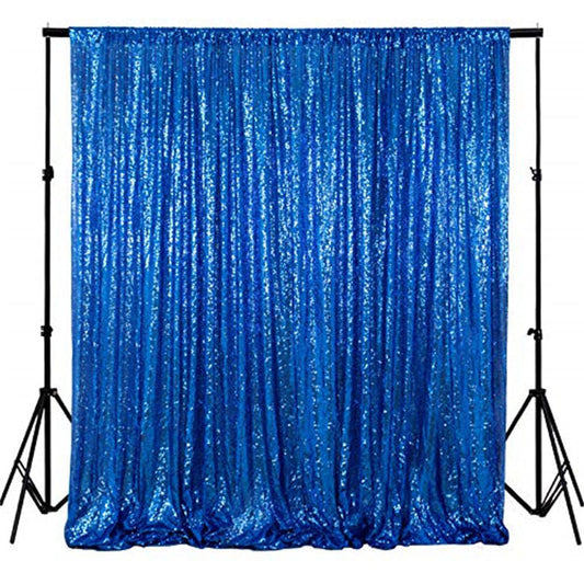 Lofaris Royal Blue Sequin Backdrop Curtain Glitter Photo Booth