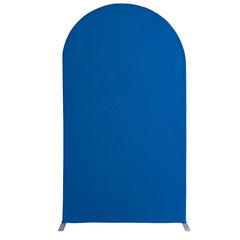 Lofaris Royal Blue Spandex Fit Round Top Backdrop Wedding Arch Cover
