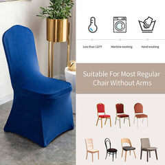 Lofaris Royal Blue Stretch Spandex Banquet Chair Slipcovers