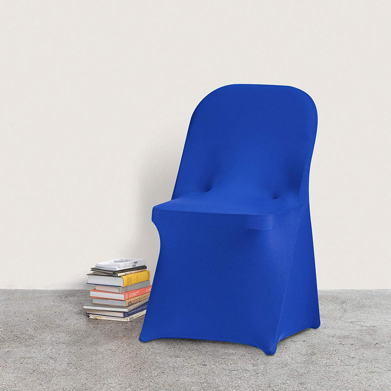Lofaris Royal Blue Stretch Spandex Banquet Folding Chair Cover