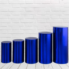 Lofaris Royal Blue Stretchy Spandex Fitted Cylinder Cover
