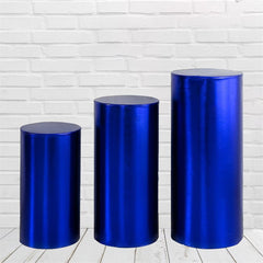 Lofaris Royal Blue Stretchy Spandex Fitted Cylinder Cover