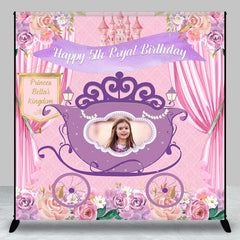Lofaris Royal Floral Custom Photo 5th Birthday Backdrop