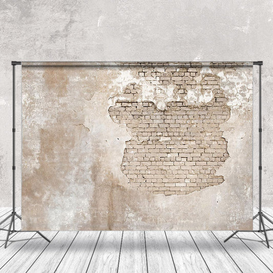 Lofaris Rural Weathered White Brick Wall Photoshoot Backdrop