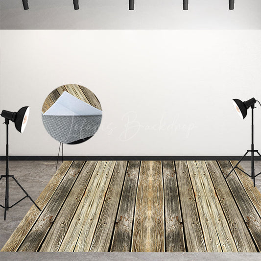 Lofaris Rustic Distressed Style Photo Wood Floor Backdrop