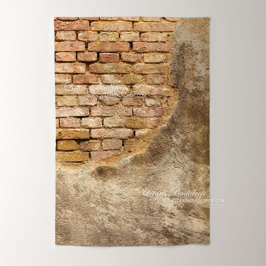 Lofaris Rustic Shabby Brick Wall Backdrop For Photo Booth