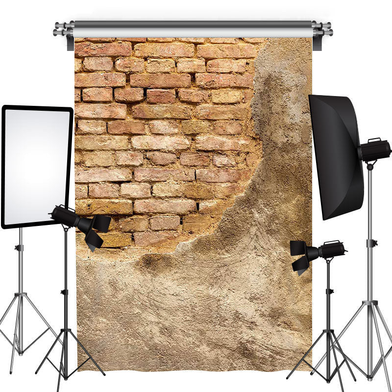 Rustic Shabby Brick Wall Backdrop For Photo Booth - Lofaris