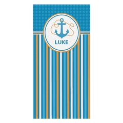 Lofaris Sailing Ocean Theme Custom Stripe Beach Towel Gift