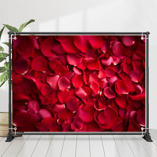 Lofaris Scatter Red Rose Petals Backdrop For Valentines Day