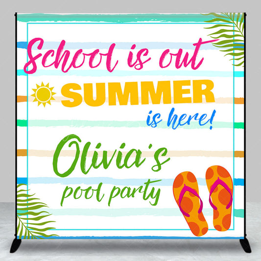 Lofaris School Is Out Summer Here Custom Party Backdrop