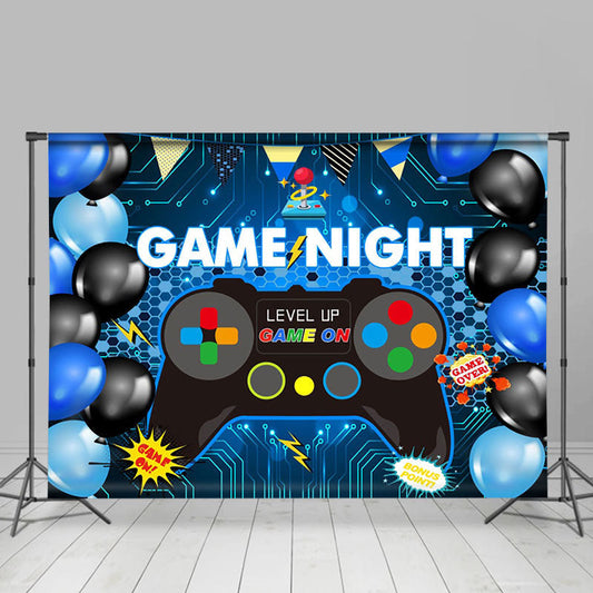 Lofaris Scientific Gamepad Balloon Game Night Party Backdrop