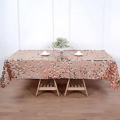 Lofaris Seamless Big Payette Sequin Rectangle Tablecloth
