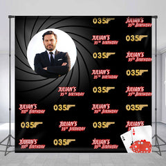 Lofaris Secret Agent Party Personalized 30th Birthday Banner