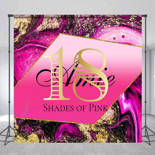 Lofaris Shade Of Pink Abstract Texture Custom 18Th Birthday