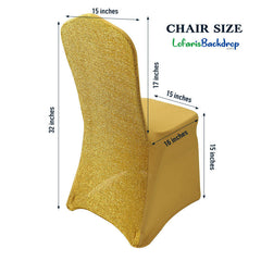 Lofaris Shimmer Back Spandex Stretch Banquet Chair Cover
