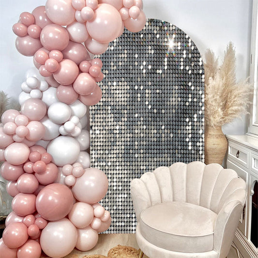 Lofaris Silver Dance Party Double Sided Chiara Arch Backdrop